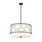 Z-Lite Kendall 4 Light Pendant, Matte Black & White 197-24MB - alternate 1